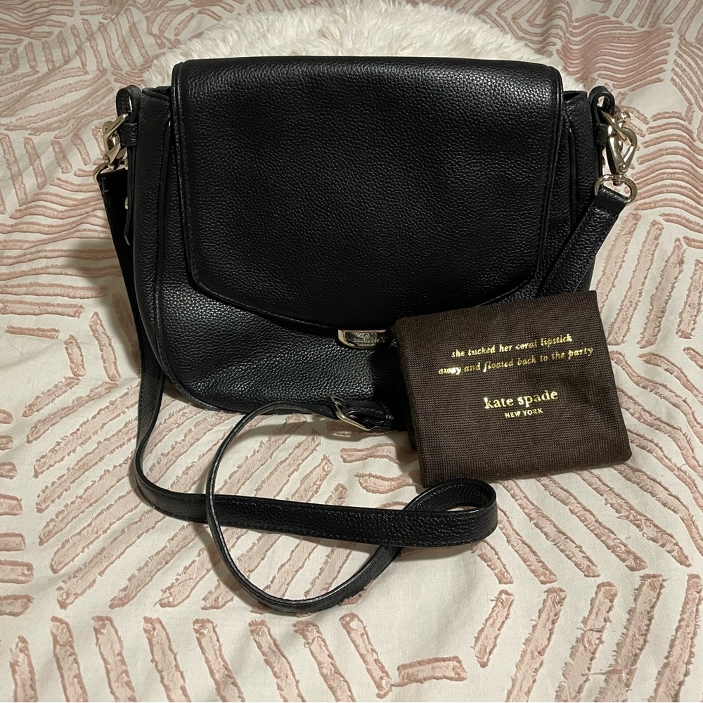 Kate Spade black leather purse